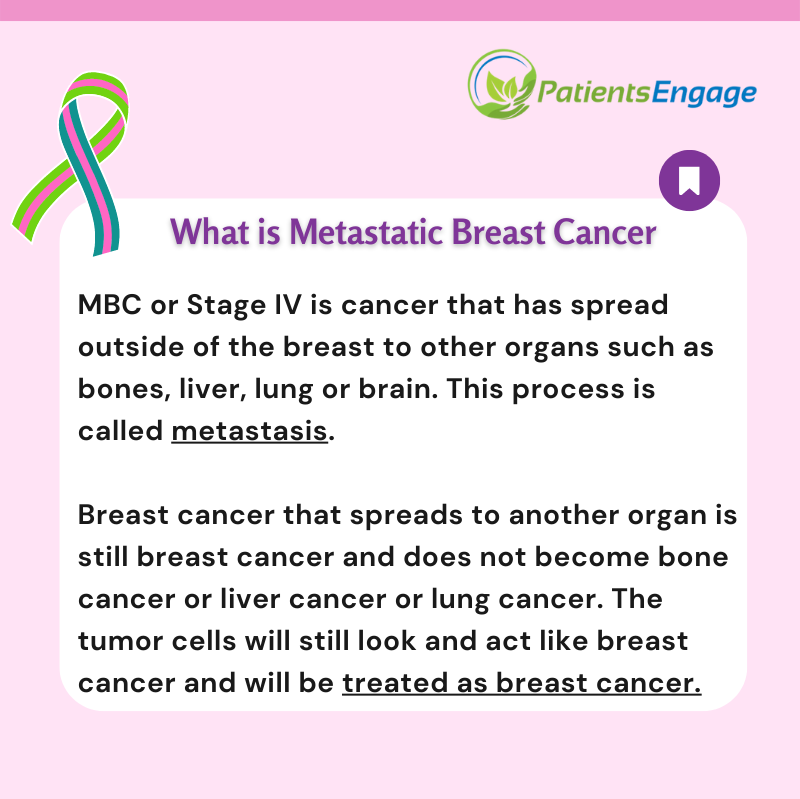PatientsEngage's tweet photo. What is Metastatic Breast Cancer?
#MetastaticBreastCancerAwareness #BreastCancerAwarenessMonth #BreastCancerAwarenessSeries
#BeInformed #InformedPatient #BreastCancer https://t.co/bHLRpc4tXM