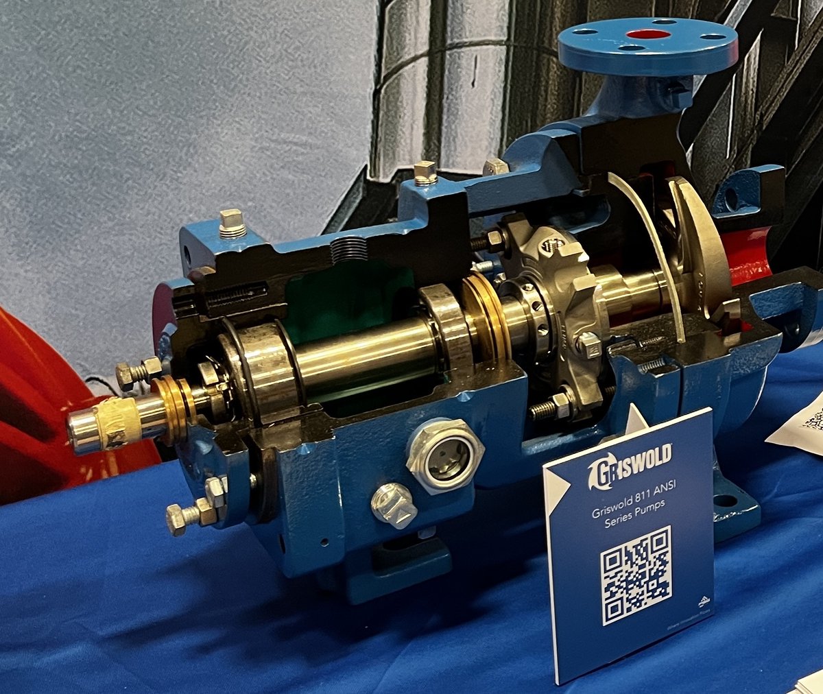 Come see the Griswold 811 ANSI Series Pump up close today at the @Griswold booth!  #CarotekPSS #Griswold #Pump