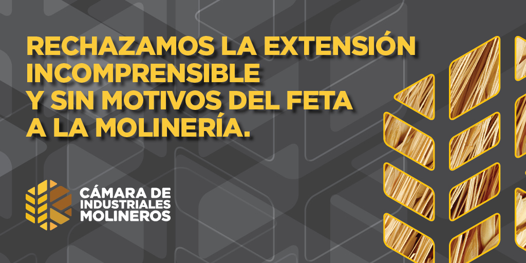 molinerosok's tweet photo. ⚠ Rechazamos la extensión incomprensible y sin motivos del FETA a la molinería. 
Este error conceptual del gobierno continúa causando grandes perjuicios en la cadena comercial triguera sin detener el constante aumento del precio del pan.
Comunicado 👇
https://t.co/gz7iuEv1WQ 🌾 https://t.co/FM2ngZLgjA