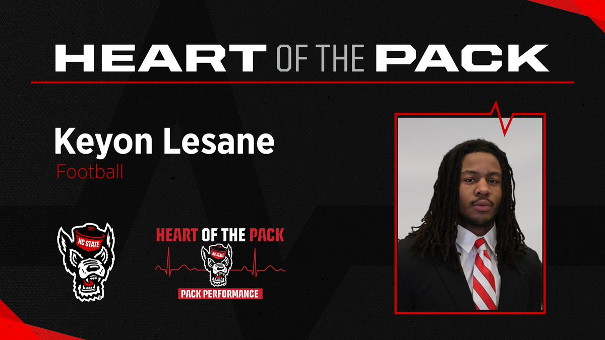 Shoutout to the September 𝙃𝙚𝙖𝙧𝙩 𝙤𝙛 𝙩𝙝𝙚 𝙋𝙖𝙘𝙠 award recipients 🐺🐺🐺

Priscilla Hernandez - <a href="/PackVball/">Wolfpack Volleyball</a>
Katelyn Tuohy - <a href="/Wolfpack_TFXC/">NC State Track & Field and Cross Country</a>
Keyon Lesane - <a href="/PackFootball/">NC State Football</a> 

🔗 bit.ly/3eAchvg

#StrengthInThePack
