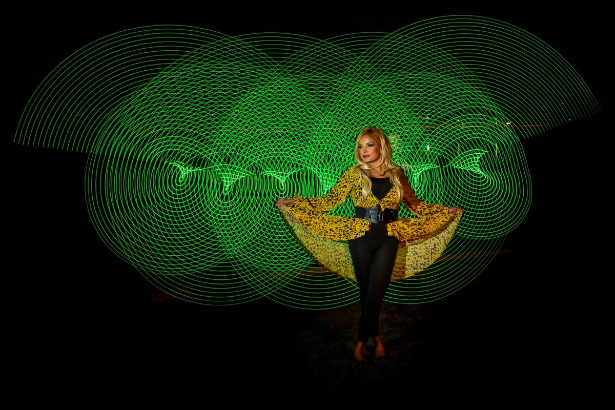 Fun with light painting in St. Charles. #nikonphotography #lightpainting