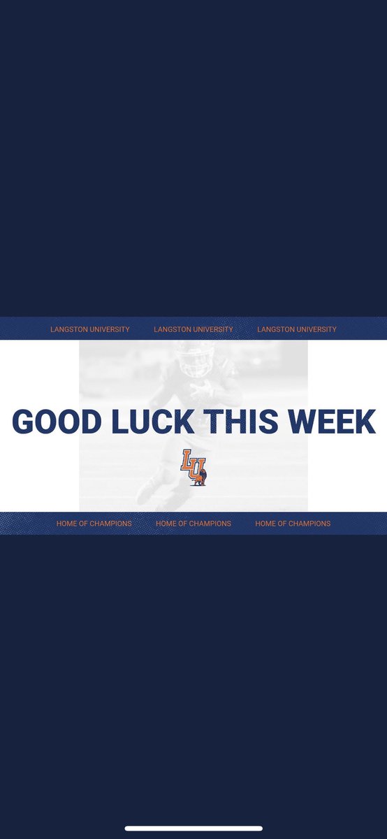 Game day vs southmoore, appreciate the love <a href="/Coach_Griffin32/">Kevin Griffin</a> <a href="/LangstonLionsFB/">Langston Lions Football</a> 💙🧡