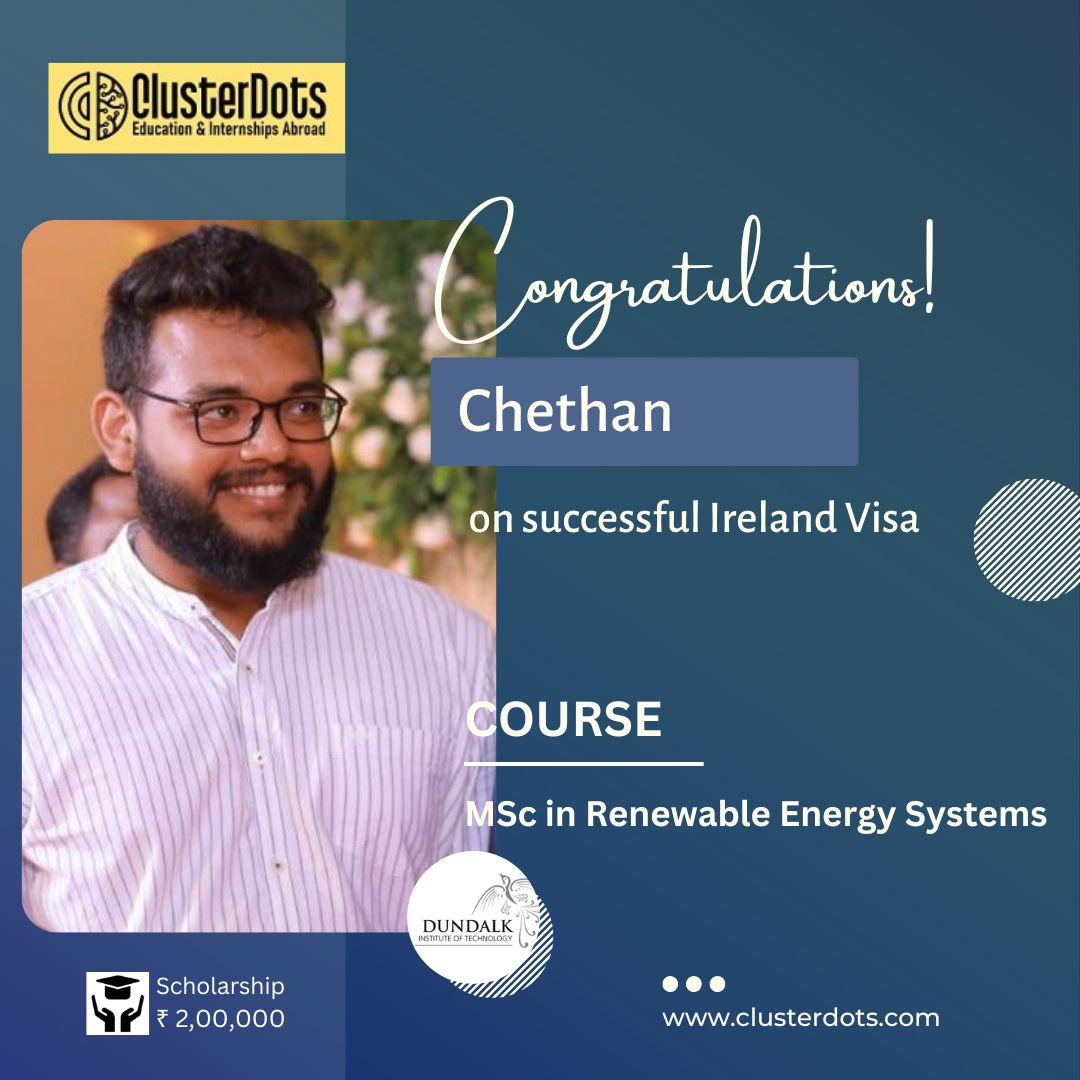 clusterdots's tweet image. Congratulations 𝐌𝐫. 𝐂𝐡𝐞𝐭𝐡𝐚𝐧 on successfully securing an #Irelandstudentvisa. 

Contact #ClusterDots for a one-stop guide to all your overseas education needs.
☎️ +𝟗𝟏 𝟗𝟐𝟖𝟖𝟎 𝟏𝟖𝟑𝟎𝟑/ +𝟒𝟒 𝟐𝟎 𝟕𝟎𝟗𝟔 𝟏𝟑𝟐𝟎
𝐖𝐡𝐚𝐭𝐬𝐀𝐩𝐩: +𝟗𝟏 𝟗𝟐𝟖𝟖𝟎 𝟏𝟖𝟑𝟎𝟑