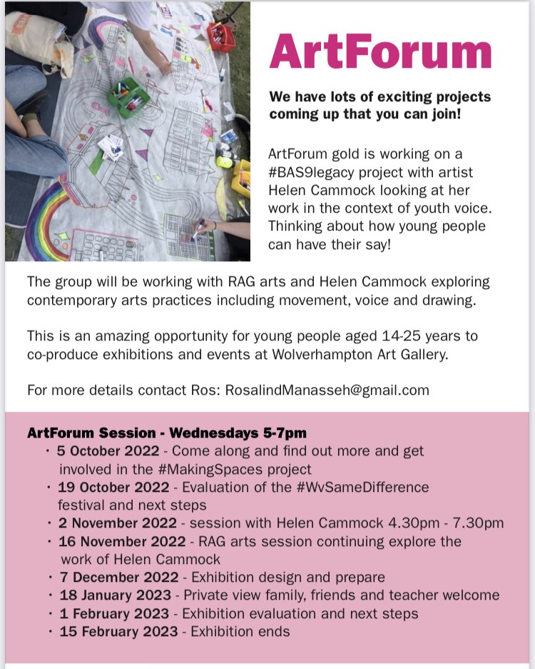 ArtForum - session with Helen Cammock!

ArtForum gold is working on a #BAS9legacy project with artist Helen Cammock looking at her work in the context of youth voice.

More info 👇

eventbrite.co.uk/e/artfroum-ses…