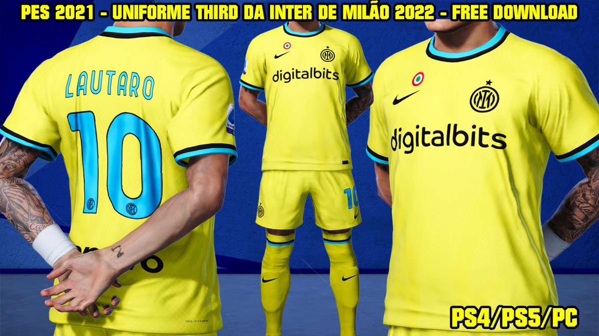 TudodePES's tweet photo. PES 2021 - UNIFORME THIRD DA INTER DE MILÃO - PS4/PS5/PC - KIT 3 INTERNAZIONALE 2022/23 - By: @Jamprice2022
Vídeo Completo: https://t.co/kuat9gcN84
#internazionale #interdemilão #pes2021 #pes21 #peskit #kitmaker #eFootball2022 #InterKit #Inter https://t.co/dPF9g905GK