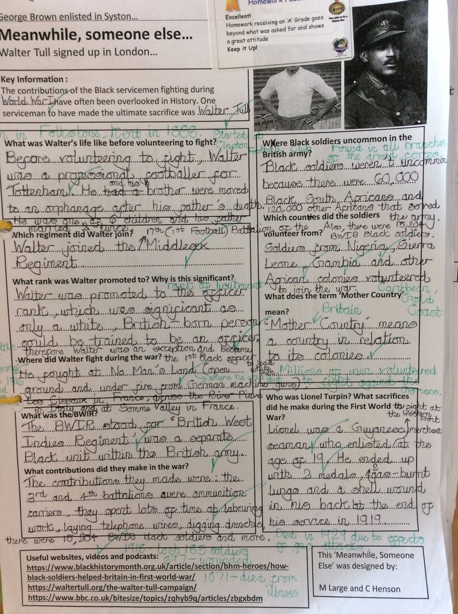 MissHensonHist's tweet photo. Year 8 and Year 9 students have been broadening their historical horizons by learning about Nur Japan and Walter Tull this half-term @rusheymeadhist #meanwhileelsewhere https://t.co/0c977GWDeC