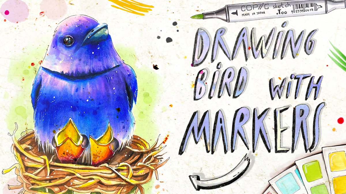 art_is_journey's tweet image. The new video is up! 🐦 #markertutorial #copicmarkers #drawingtutorial #birdtober2022 youtu.be/rgYgLe7RkXw via @YouTube