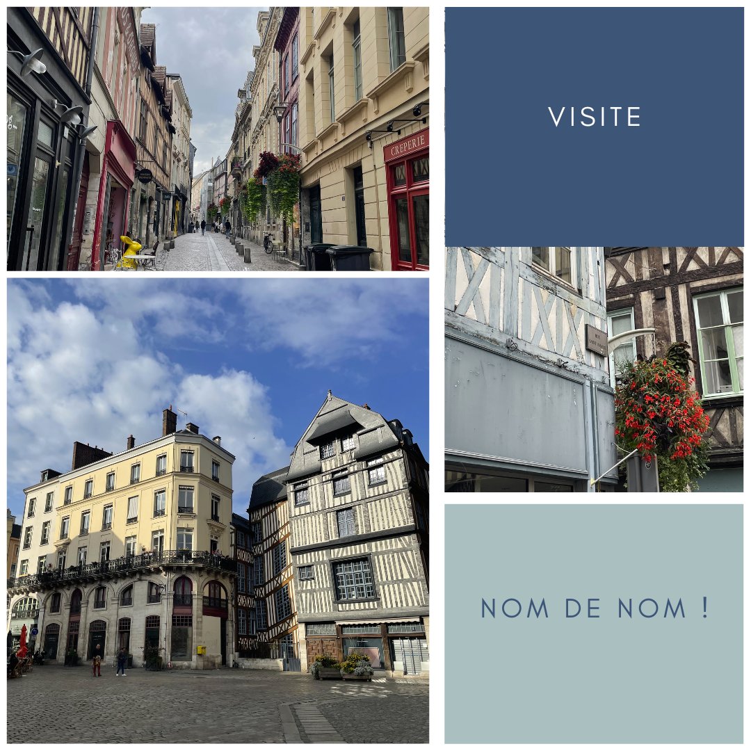 BTSCommJDARouen's tweet photo. Rouen, un nom composé de noms ! 
Accompagnés d'une guide de l'office du tourisme, nous avons découvert les secrets de notre ville, au fil de ses rues. Une très belle balade culturelle. #BTSCOM #Rouen #Nomderues #visiteguidée #Nomdenom https://t.co/HciOI0YYlf