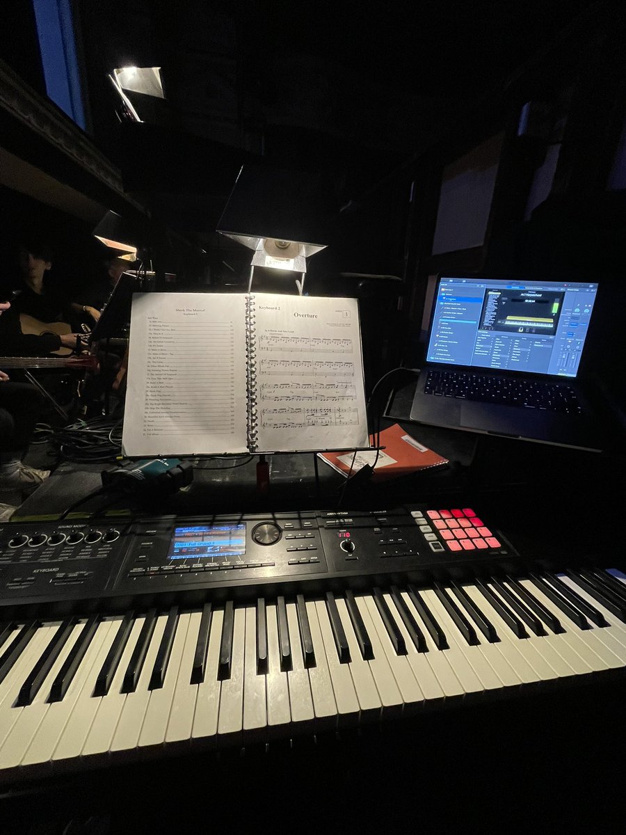 Office for the week, could play this pad forever.                          #shrekthemusical #pitmusician
