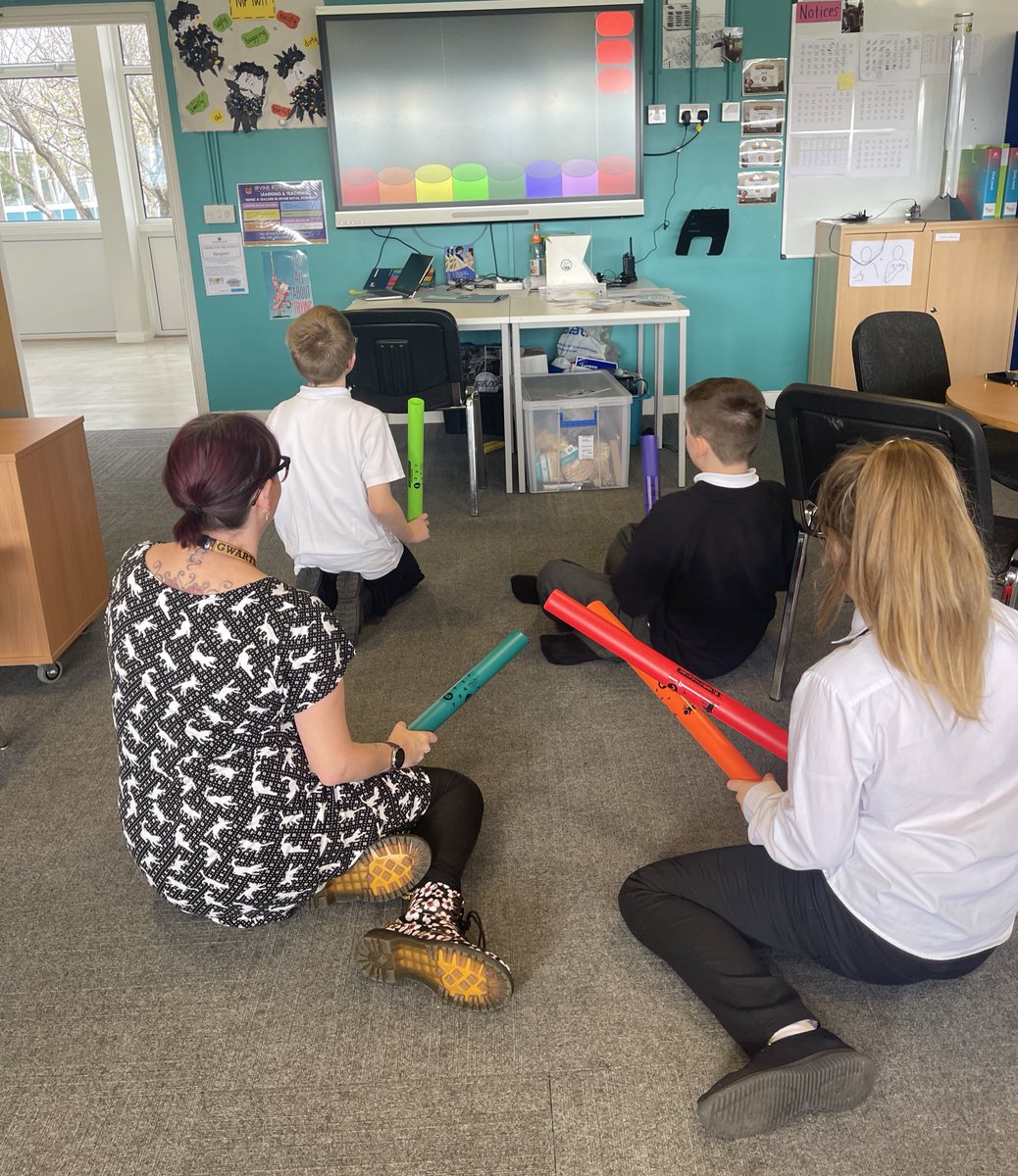 IrvineRoyalAcad's tweet photo. Mrs Sloan had a great afternoon in the SSR…The pupils (and staff) loved using the Boom Whackers…#learninground #ambition #respect #responsibility #believeinbetter @taekwondo_mum @GibsonRhona Well done to CG who defeated Mrs Sloan at UNO…😫 https://t.co/kuCMeFZNSe