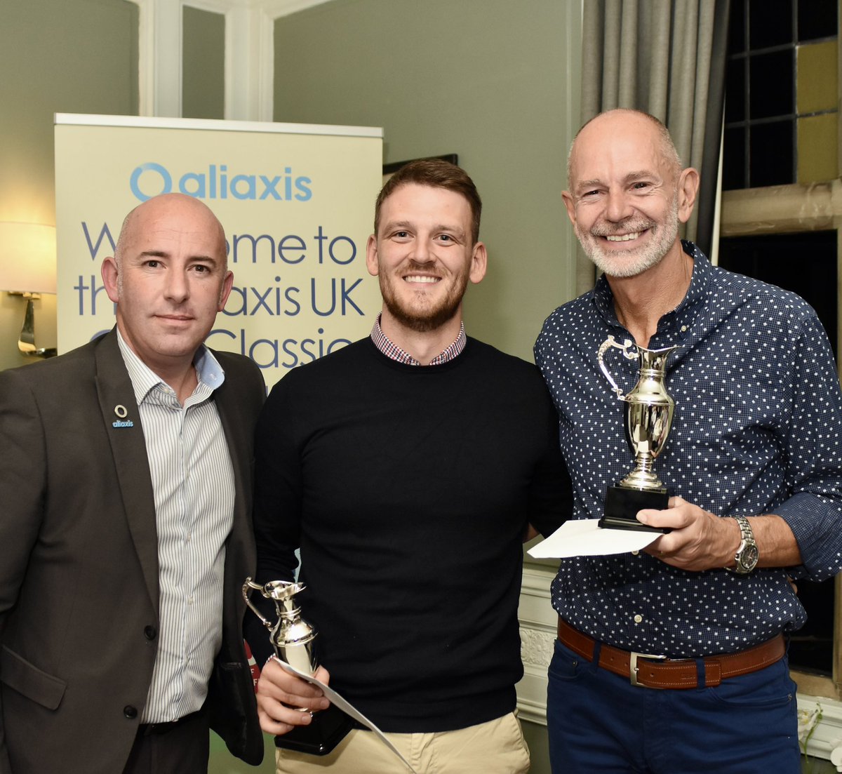 TheGolfClassic's tweet image. Congratulations to 30TH Golf Classic Final Winners Troy Burkett and Richard Batte. Not far behind them were Tony Ball and Chris Smith. Aliaxis Sales Director Richard Vidler presented the winners and runners up with their trophies and gift vouchers @Aliaxis_UK @TSPMediaOnline