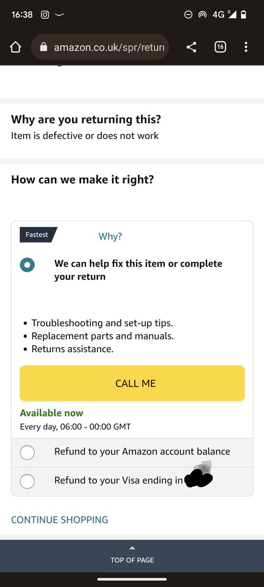 Darkesthaze's tweet photo. @AmazonHelp Nothing about exchange the item I don't want to wait a week for you to refund it just for me to buy the same thing again https://t.co/9jzffpSfAQ
