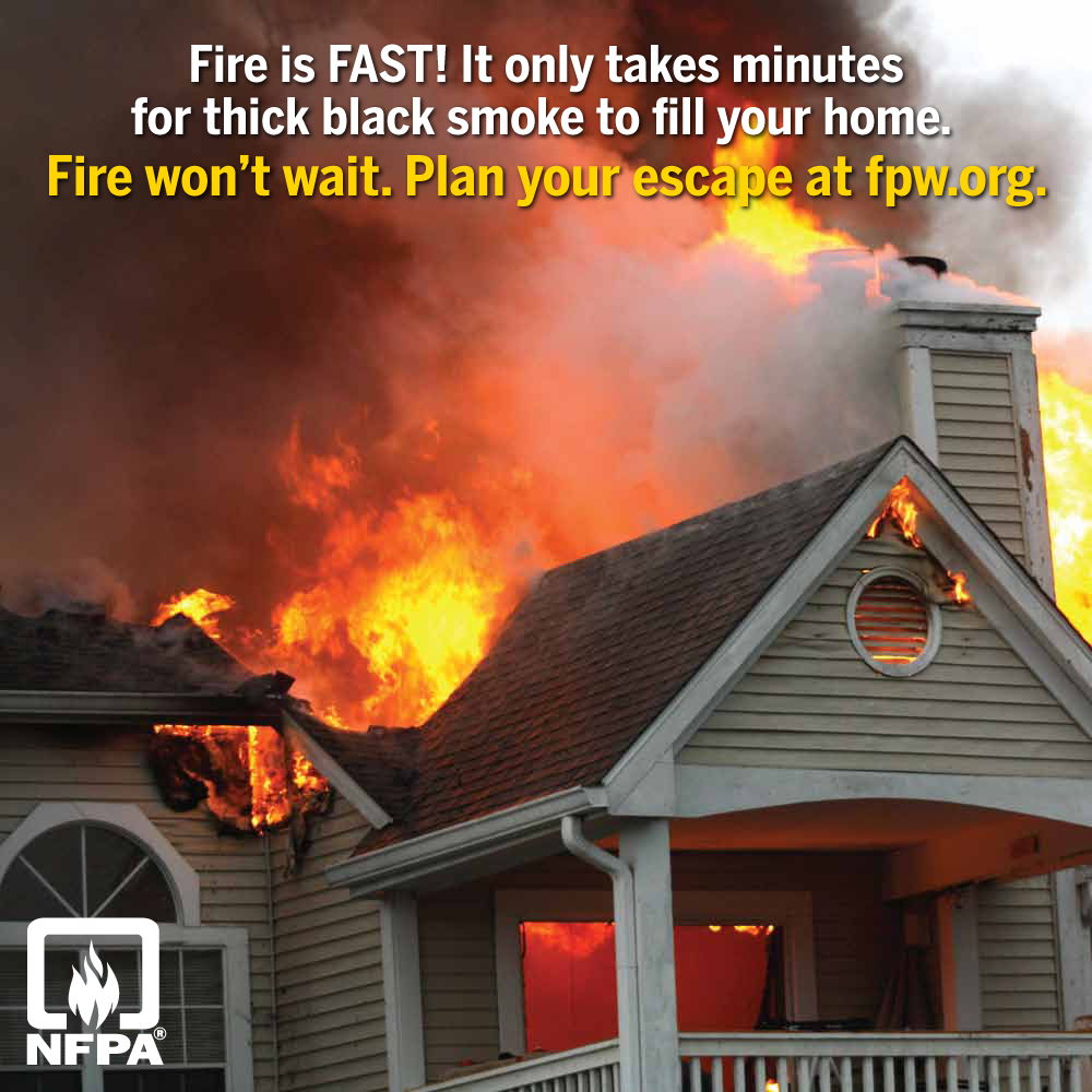 PalmHarborFR's tweet photo. The National Fire Protection Association (NFPA) has declared October 9th - 15th as Fire Prevention Week. Fire won't wait! Plan your escape! For more information, visit https://t.co/d8v7kNPN9m.

#FirePreventionWeek https://t.co/CaYuF6oNoG