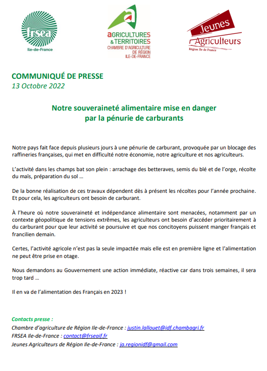 Chambre d'agriculture de région Ile-de-France tweet media