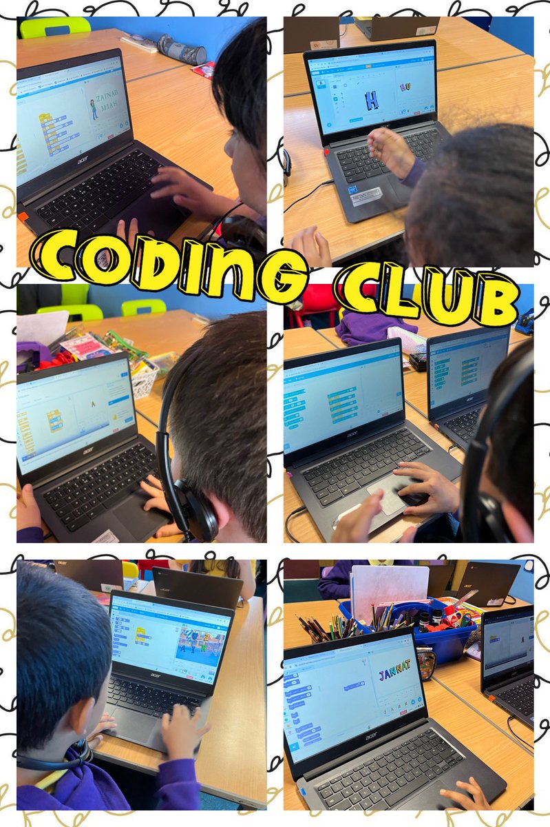 hafodprimary's tweet photo. #hfp3 and #hfp4 experimenting with Scratch to animate out names using code! #ambitiouscapablelearners https://t.co/HT1rNW0csc