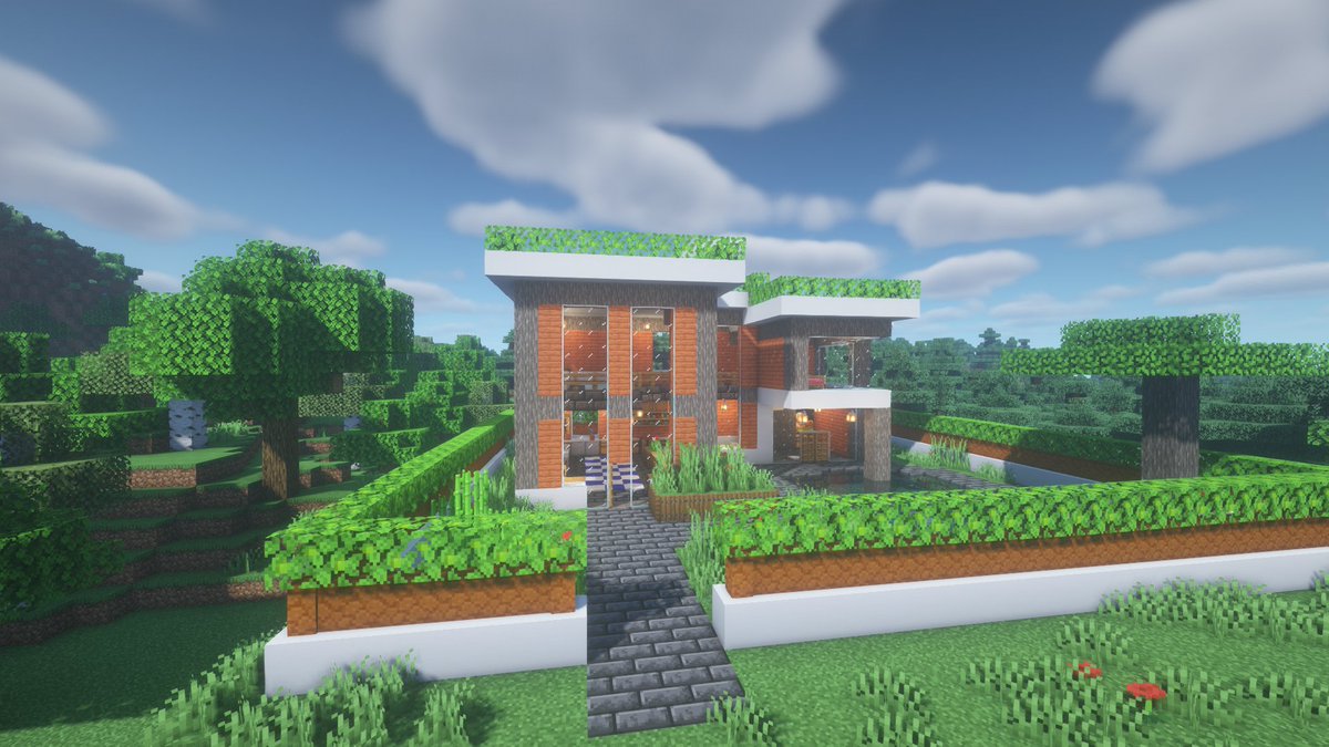 Kannem18's tweet photo. A Minecraft Modern House! 

Speedbuild coming soon on Instagram! :)

#minecraft #MinecraftLive #Minecraftbuilds #minecraftbuild #minecrafthouse https://t.co/dwEpM1lzmh