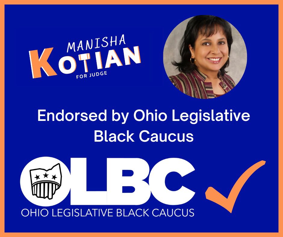 Thank you to the Ohio Legislative Black Caucus for endorsing my campaign for Domestic Relations Judge! #OurJudgesMatter