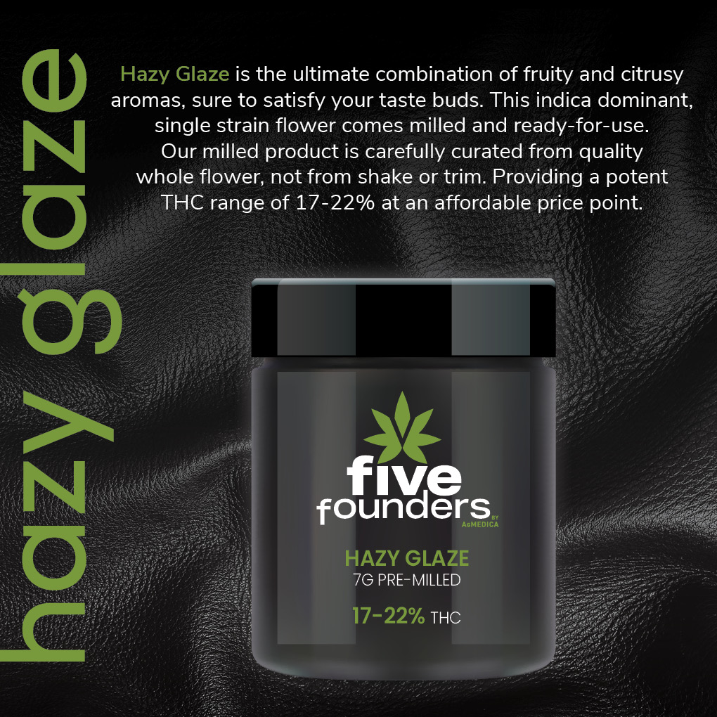 FiveFounders_'s tweet photo. NOW AVAILABLE TO OUR FRIENDS IN ONTARIO:

Hazy Glaze 7g Pre-Milled flower. 

Wherever you are going, whenever the time, Five Founders Hazy Glaze pre-milled format is ready to go! 

#FiveFounders #NowinOntario https://t.co/Cz04N639L0