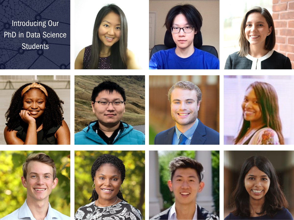 The UVA School of Data Science launched a Ph.D. in Data Science this fall. Students come from many backgrounds, including computer science, engineering, law, math, psychology, public policy, physics, and statistics. ow.ly/VOlI50L4qfS