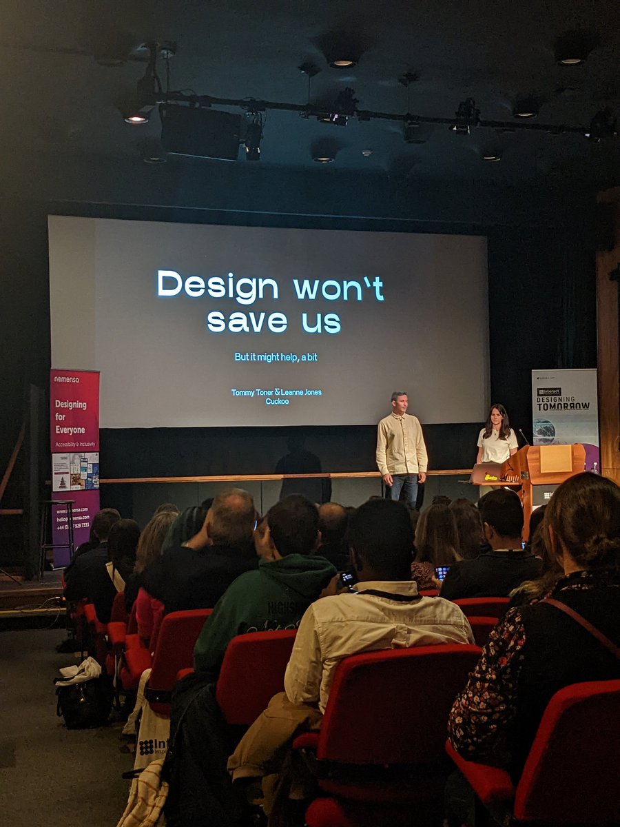 Interact London - tickets for 2023 on sale now! (@interact_conf) on Twitter photo <a href="/TomToner/">Tommy Toner</a> and Leanne Jones are up next with their talk 'Design won't save us, but it might help (a bit)'! 💫 #InteractLDN <a href="/TomToner/">Tommy Toner</a> and Leanne Jones are up next with their talk 'Design won't save us, but it might help (a bit)'! 💫 #InteractLDN