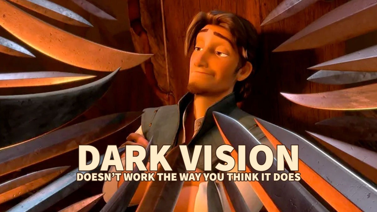 Darkvision grants a -5 to passive Perception checks while within darkness and you roll with disadvantage on active checks that require sight.