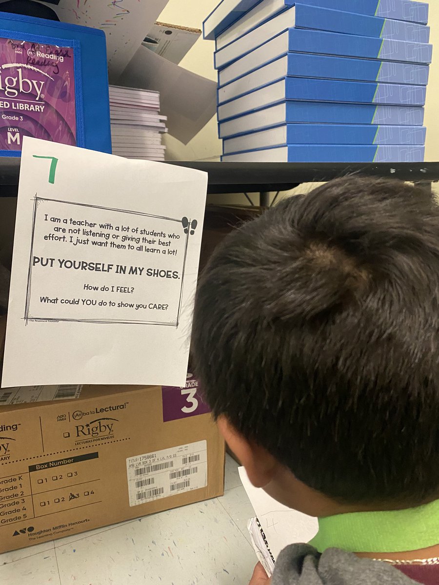 MsSwanigan's tweet photo. Today we are learning about empathy and feeling for others 🫶🏽
Teaching our students how to show they care about others feelings is very important. #empathy #sel #PutYourselfInMyShoes https://t.co/t10sJ4QHob