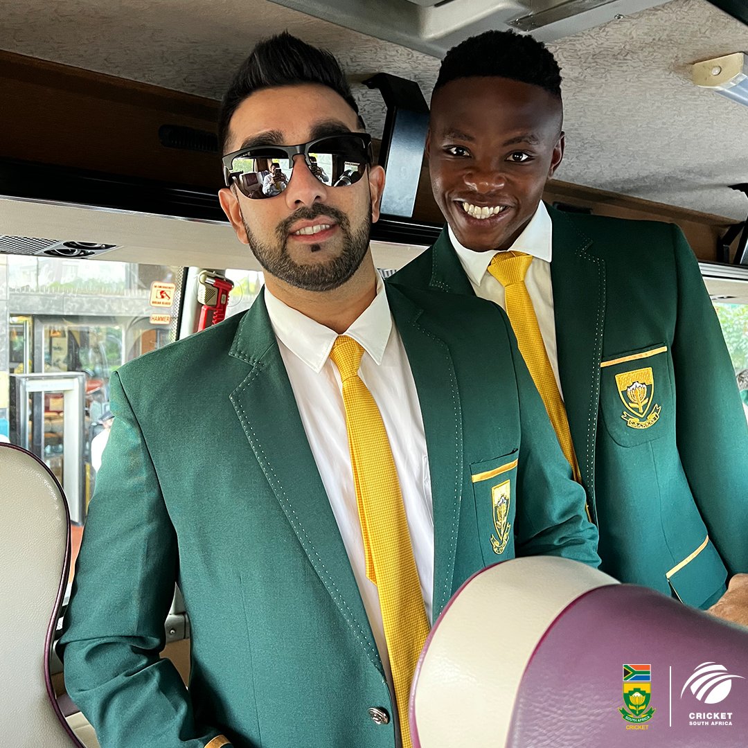 All dressed up and ready to head to the #T20WorldCup 🇿🇦

#BePartOfIt