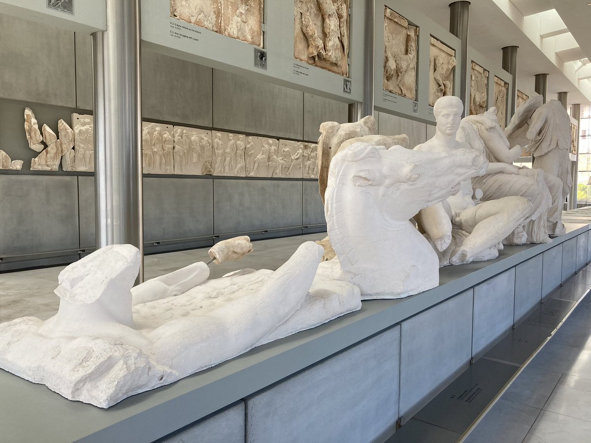 @jimmellas @UniteParthenon @cultureGR @acropolis_the @BBCNews At the stunning @acropolismuseum and it is impossible not to see that this is where the #ParthenonSculptures belong @UniteParthenon