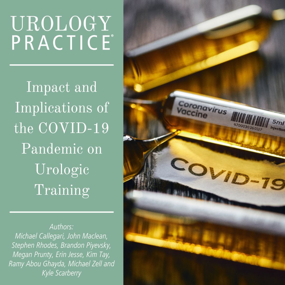 'Our aim was to examine trends in urological procedures, as captured by the Accreditation Council for Graduate Medical Education resident case logs, throughout the COVID-19 pandemic.' @@drcallegari bit.ly/3CRoCEG