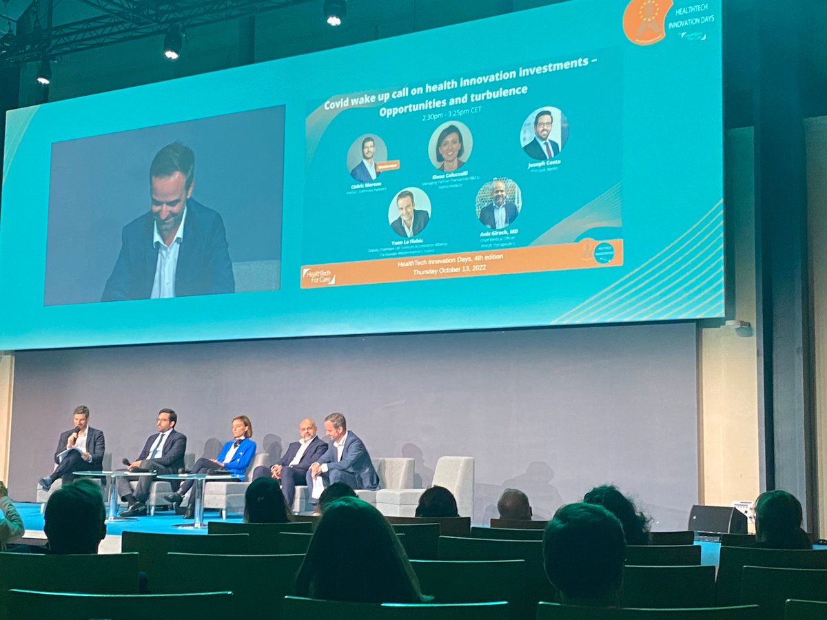 "Although the Ukrainian &amp; Russian conflict is impacting investment and resources, VCs are still continuing to support biotech. Pharma companies are looking for innovation &amp; we are seeing an increase in M&amp;A activity with American investors coming to Europe" Elena Coluccelli #HTID4