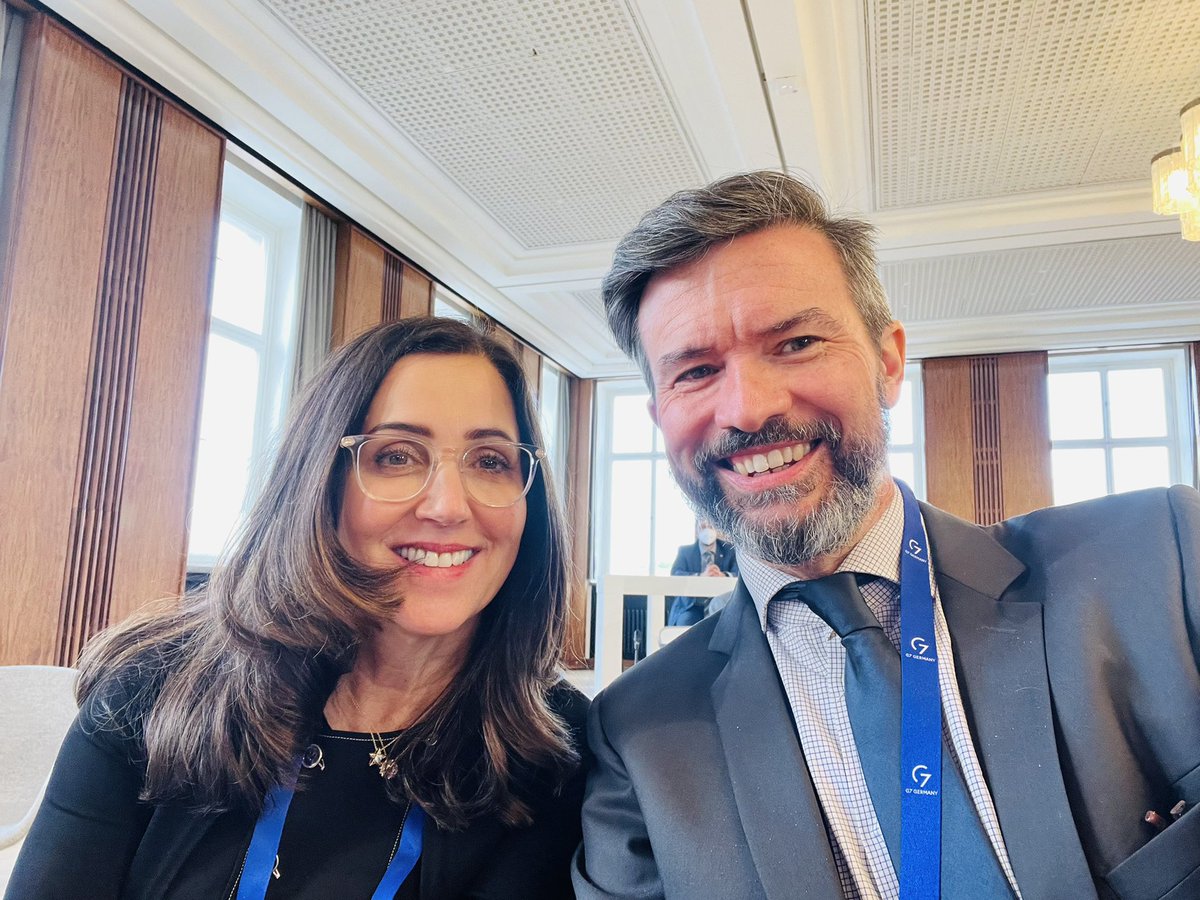 politixs's tweet photo. Together with @joannashields, member of our Transatlantic Commission on Election Integrity #TCEI, I had numerous, inspiring discussions today during the @G7 Conference on „Disinformation &amp; Hybrid threats - and how to better protect our democracies“ hosted by @BMI_Bund in Berlin https://t.co/9AmxdLb4Db