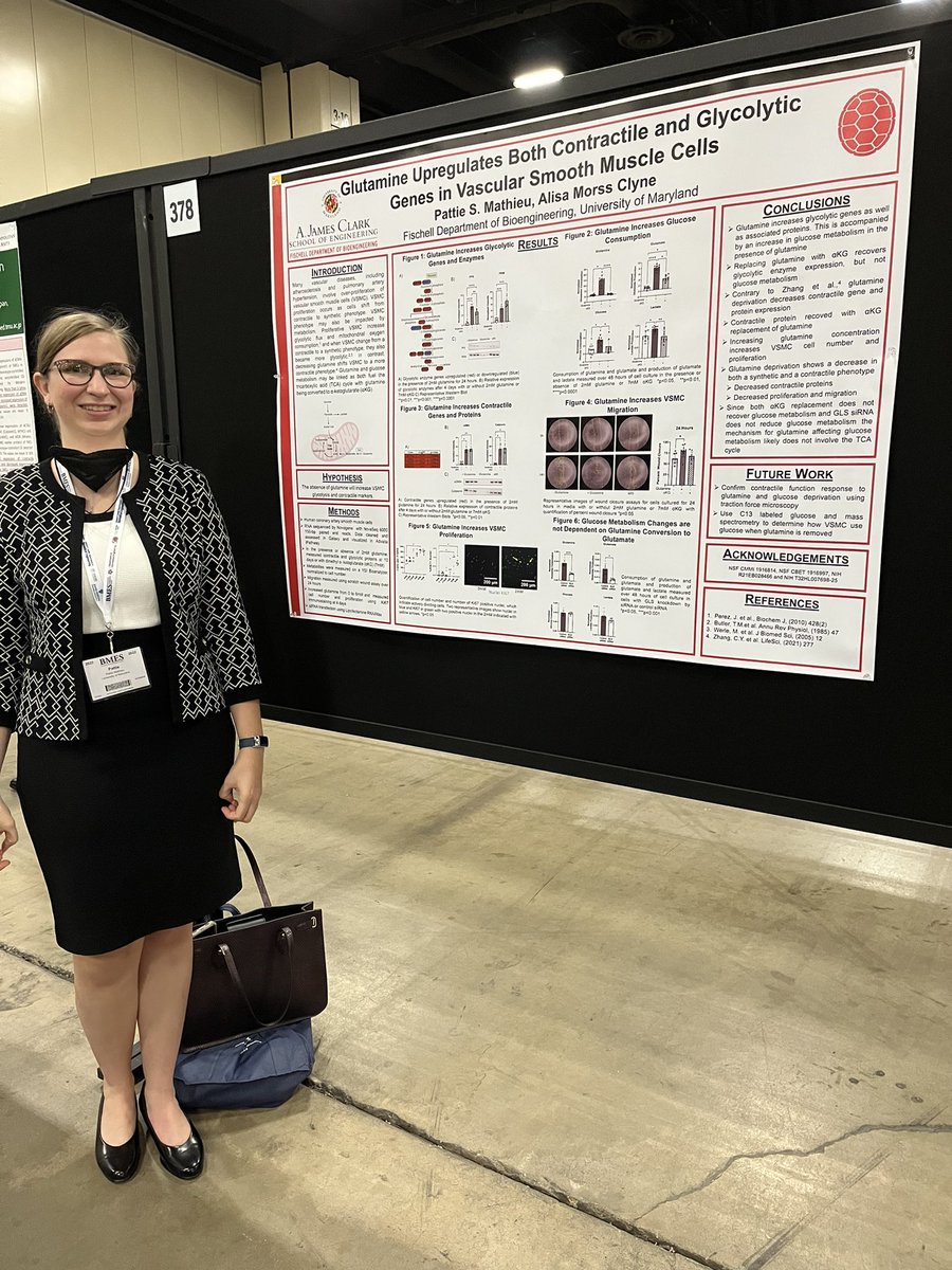 Come see Clyne lab postdoc Pattie Mathieu at poster 378 at #bmes2022 <a href="/UMDBIOE/">UMD Bioengineering</a>