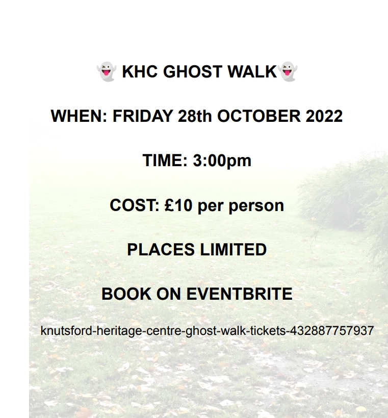 KNUTSFORD HERITAGE CENTRE - GHOST WALKING TOUR - Friday, Oct 28 - 3pm

Follow your guide as dusk falls in the late afternoon, and experience one of the most bizarre and out of the ordinary events ever to happen in Knutsford!

eventbrite.co.uk/e/knutsford-he…