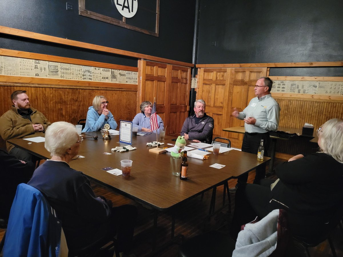 5970Rotary's tweet image. District Governor Don Meyer visited the Bancroft Area Rotary Club on October 12.  The club is a 100% Paul Harris club!  He also presented the Polio Plus Society award to Carole Bernhard.