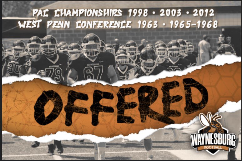 Truly honored and blessed to have received my first official offer from Waynesburg! <a href="/QO_Coach_Kelley/">John A. Kelley</a> <a href="/CoachChanguris/">Tyrus Changuris</a> <a href="/coachlondonIII/">Samuel London</a> @iamROADCLOSED