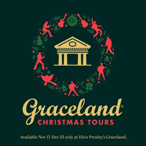 ElvisPresley's tweet photo. Christmas at @VisitGraceland celebrates Elvis’ love of the season by continuing his holiday decorating traditions throughout the grounds of Graceland. 

Visit Graceland Nov. 17 - Dec. 23 and enjoy the limited-time holiday tours! For more info, visit https://t.co/UpRoG4ltuv https://t.co/EDrT3Ll2WV