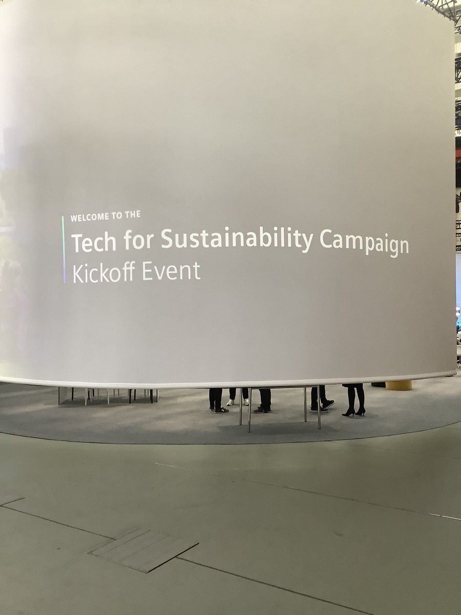 We are at the crossroads: There are not insufficient resources on our planet. We rather need smarter ways to leverage the existing resources. - <a href="/PeterKoerte/">Peter Koerte</a> kicking off the <a href="/Siemens/">Siemens</a> #TechForSustainability 2023 campaign.

Tune in to the livestream 👉 ecosystem.siemens.com/techforsustain…