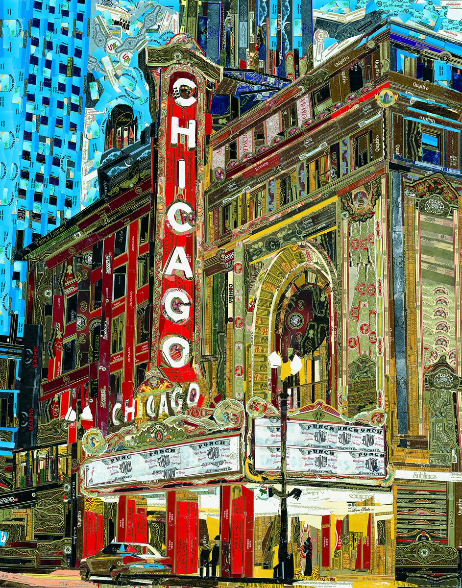 AlexCollage's tweet photo. CHICAGO THEATRE
Collage made out of cigar bands by Alex Gashunin.
#chicagoart
#chicagotheatre
#usacities
#travelusa
#theatreart
#chicagocollage https://t.co/sysRm2uf6J