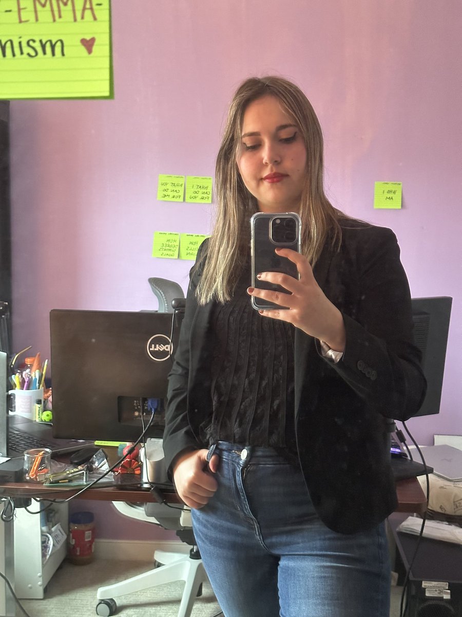 mathgeek23's tweet image. The piece of advice my mom gave me that I use the most is to use clothes and makeup as battle armor. Present yourself in a way that makes you feel strong and confident. Definitely feel like I could kick butt in this outfit. Now time to knock this review out of the park.