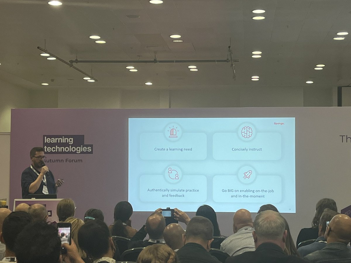 MrsArmitage's tweet photo. Really insightful talk from @sponge_learning about using behavioural science to shape the learning experience #ltaf22 @LearnTechUK https://t.co/fN06nJTvpq