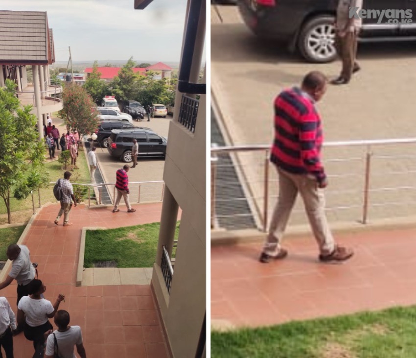 ItsMutai's tweet image. Former President Uhuru Kenyatta relaxing in Narok, Zebu Hotel