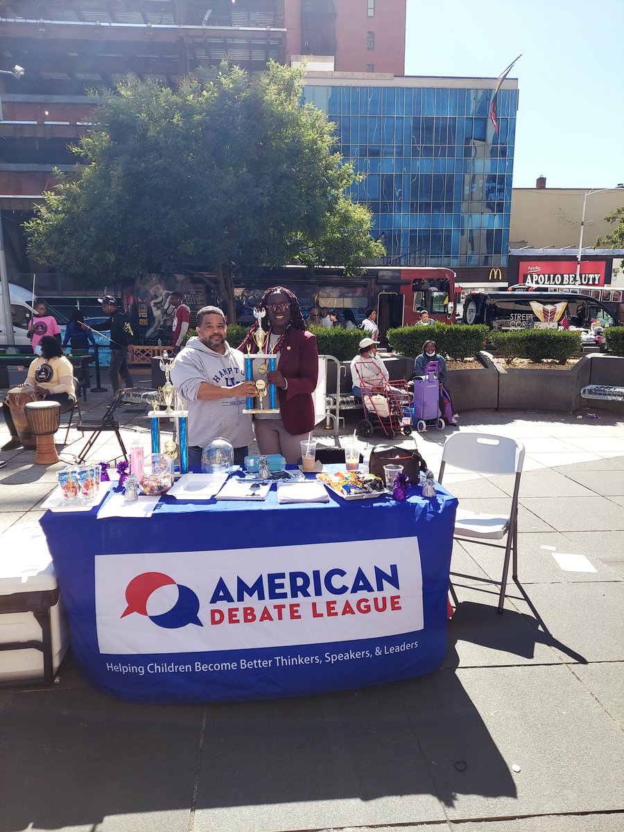 American_Debate's tweet photo. We were a proud community partner for the Back to School youth event sponsored by NYS Senator Cordell Cleare on September 24. We gave out snacks, juice, & water. We are also had free raffles for $50.00 dollar gift cards for Back to School supplies #DebateChangesLives #ADLEVENTS https://t.co/wUPQW39Fgg