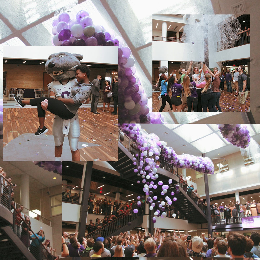 kstate_union's tweet photo. Insane that The Union Renovation Celebration was 5 years ago! Time flies when you're having fun 😊
#kstate #mhk #williewithu #tbt #reno #celebrate https://t.co/QELoNDPIvM
