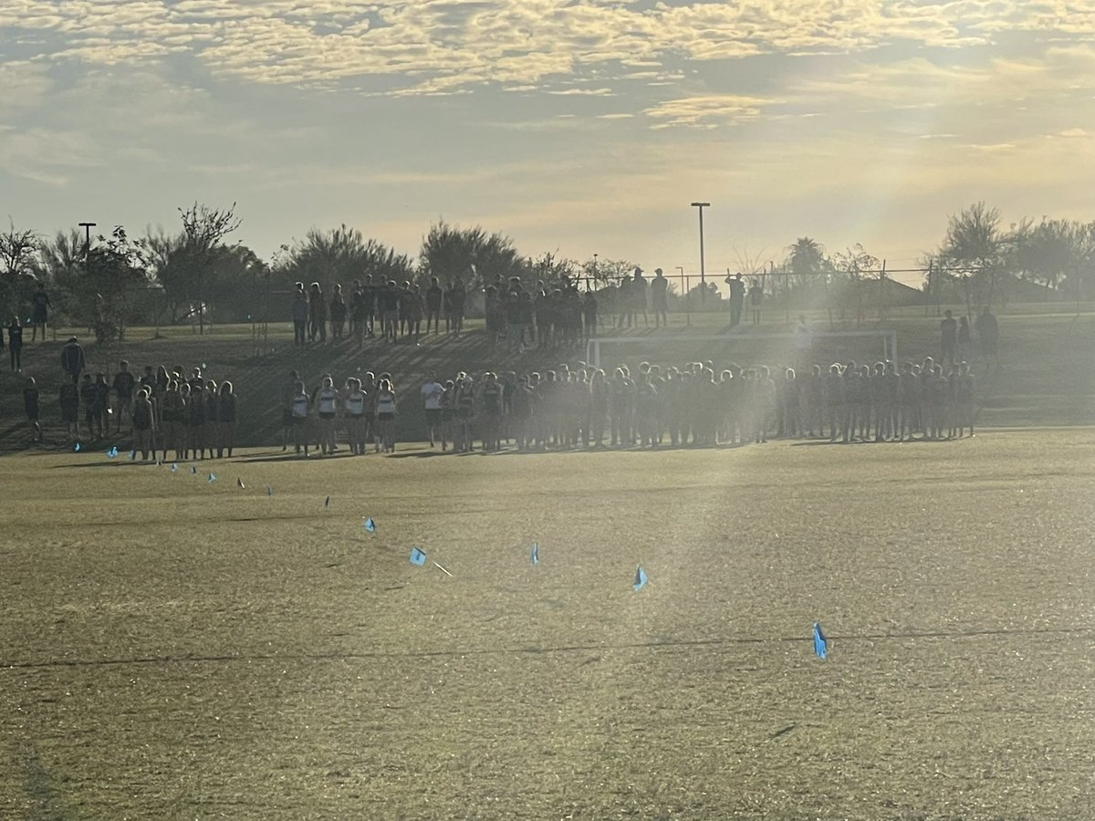 CSHSAthletics1's tweet photo. Varsity Girls and Boys @CSHS_FalconsXC have kicked off on their runs! Let’s go Falcons! #FalconAwesome #RespecttheRun @cort_monroe @nancydiab11 @CaveCreekUSD93 @CSHS_Falcons @CSFalconsNest https://t.co/zoJ6yhqPYD