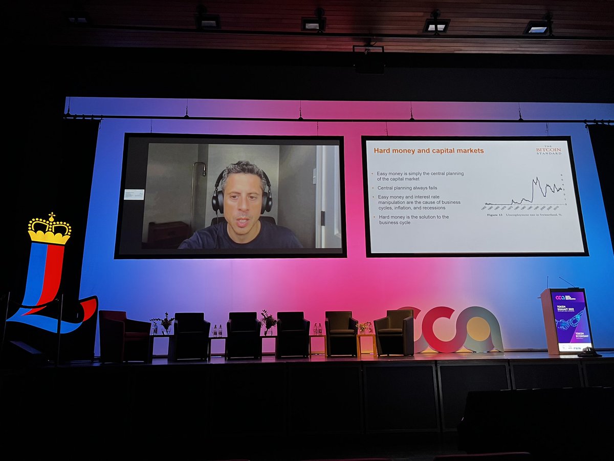 ian_simpson80's tweet photo. Sound money in the form of #Bitcoin - great overview from @saifedean at the #TokenSummit in Liechtenstein! ๐ก๐ก #bitcoinstandard
@APompliano @TheBlock__ @CoinDesk https://t.co/utijkYUxqC