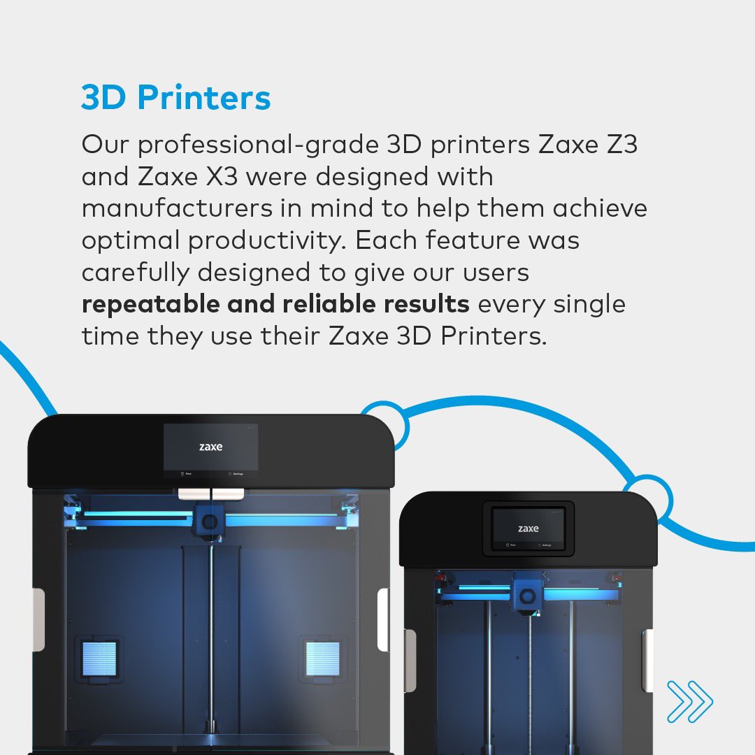 Zaxe3D's tweet photo. Giving production autonomy to different industries is one of our biggest goals. Here’s how Zaxe Ecosystem helps you do just that.

#zaxe #3dprinter #additivemanufacturing #3dprinting #ecosystem https://t.co/plRutVsNFD