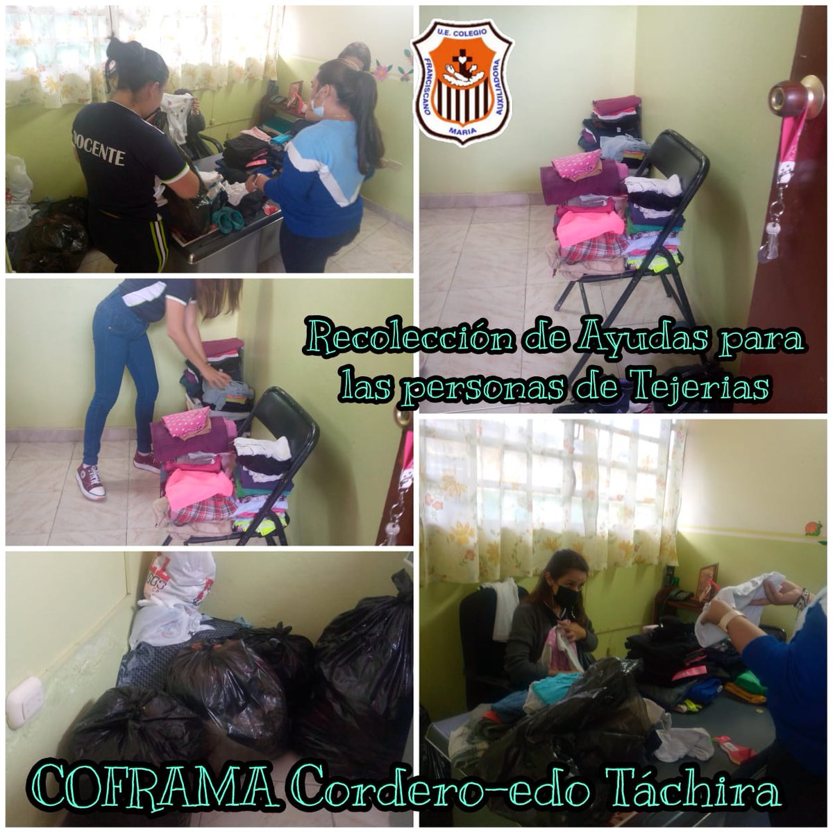 Recolección de Ayudas para las personas necesitadas de Tejeridas @MPPEDUCACION <a href="/AVECCONVENIO/">CONVENIO AVEC-MPPE</a> <a href="/avec_sc/">A.V.E.C.</a> <a href="/cra_andrebello/">Cra Municipio Andrés Bello</a>