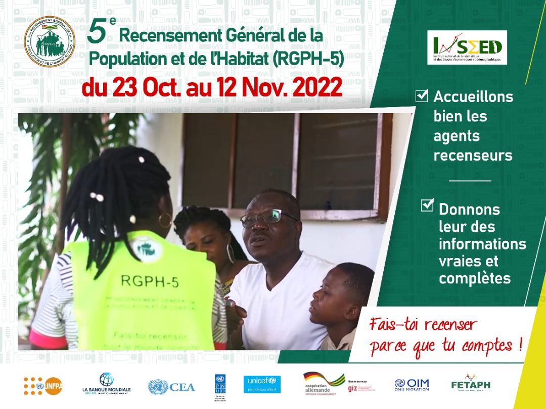 UNFPA_TOGO's tweet image. Tous unis et engagés pour la réussite du #RGPH5 🇹🇬

Du 2️⃣3️⃣ Octobre au 1️⃣2️⃣ novembre 2022, Togolais et Togolaises, faites-vous recenser, parce que vous comptez.

#LeaveNoOneBehind
