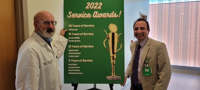 SatyaGedelaMD's tweet photo. We would like to give a warm thank you and congratulations to Dr. Holt on his 35 years of service with @childrensatl.
He is a legend in our division and has provided exceptional care to our patients and families! https://t.co/V8ze1dbob4