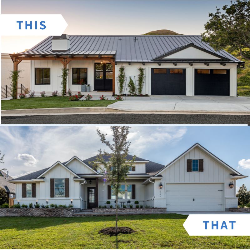 DoorMartGarage's tweet photo. #Homes with white exteriors look great with either black or white #GarageDoors. Reply with a 🖤 or 🤍 below to share your favorite! https://t.co/qwkfJVW0OM